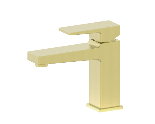 Смеситель для раковины WONZON & WOGHAND CUBE 2.0, Брашированное золото (WW-88018068-BG)