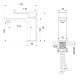Смеситель для раковины WONZON & WOGHAND EDGE, Брашированное золото (WW-88139003-BG)