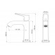 Смеситель для раковины WONZON & WOGHAND FLEX, Хром (WW-88018072-CR)