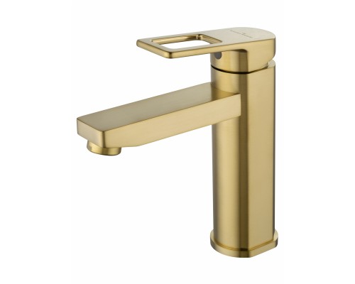 Смеситель для раковины WONZON & WOGHAND FRAME, Брашированное золото (WW-88139010-BG)
