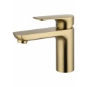 Смеситель для раковины WONZON & WOGHAND Line, Брашированное золото (WW-A40732-BG)