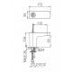 Смеситель для раковины WONZON & WOGHAND SHARK, Хром (WW-48B1101-CR)