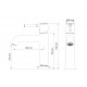 Смеситель для раковины WONZON & WOGHAND TOR, Хром (WW-88018073-CR)