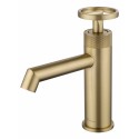 Смеситель для раковины WONZON & WOGHAND, Брашированное золото (WW-H1065-BG) Смеситель для раковины WONZON & WOGHAND, Брашированное золото (WW-H1065-BG)