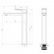 Смеситель для раковины высокий WONZON & WOGHAND DIAMOND, Брашированное золото (WW-88239011- BG )