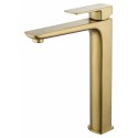Смеситель для раковины высокий WONZON & WOGHAND EDGE, Брашированное золото (WW-88239003- BG)