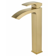 Смеситель для раковины высокий WONZON & WOGHAND FIT, Брашированное золото (WW-88239009- BG)