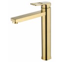 Смеситель для раковины высокий WONZON & WOGHAND FRAME, Брашированное золото (WW-88239010- BG)