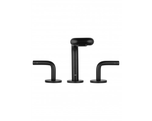 Смеситель для раковины высокий WONZON & WOGHAND LOOP, Черный матовый (WW-131-00-508)
