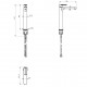 Смеситель для раковины высокий WONZON & WOGHAND, Хром (WW-H1034-CR)