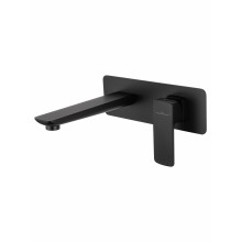 Смеситель для раковины встраиваемый WONZON & WOGHAND EDGE, Черный матовый (WW-88869003-MB)