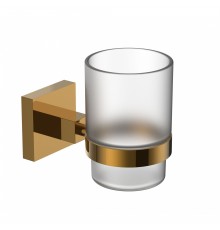 Стакан для зубных щеток с держателем WONZON & WOGHAND POLO, Темное золото (WW-8921-DG)