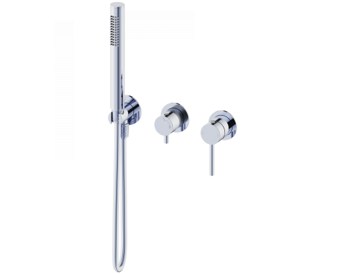 Смеситель для душевой системы встраиваемый WONZON & WOGHAND STICK, Хром (WW-838017-CR)
