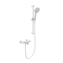 Смеситель для душа с гарнитуром WONZON & WOGHAND ClickPlate, Белый матовый (WW-B2052-A-MW)
