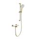 Смеситель для душа с гарнитуром WONZON & WOGHAND ClickPlate, Брашированное золото (WW-B2052-A- BG)