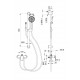 Смеситель для душа с гарнитуром WONZON & WOGHAND, Черный матовый (WW-A4888-MB)