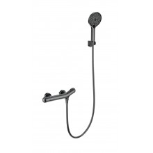 Смеситель для душа с термостатом WONZON & WOGHAND T-1000, Темный графит (WW-B2057-A-BGG)