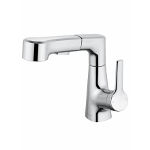 Смеситель для раковины с выдвижным изливом WONZON & WOGHAND, Хром (WW-121B108-CR)