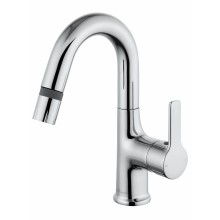 Смеситель для раковины с выдвижным изливом WONZON & WOGHAND, Хром (WW-FE01L212-CR)