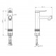 Смеситель для раковины с функцией полоскания WONZON & WOGHAND, Хром (WW-H1017-CR)