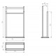Стойка для полотенец WONZON & WOGHAND, Темный графит (WW-V4901-GM)