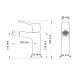 Смеситель для биде WONZON & WOGHAND FLEX, Хром (WW-88016072-CR)