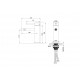 Смеситель для биде WONZON & WOGHAND STICK, Хром (WW-88339017-CR)