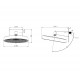 Верхний душ WONZON & WOGHAND, Хром (WW-HS099-CR)