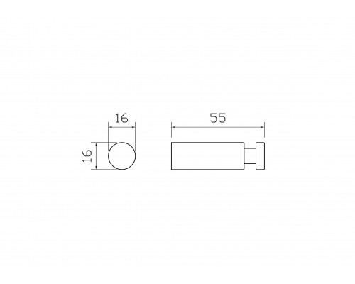 Крючок для ванной WONZON & WOGHAND EASY, Брашированное золото (WW-8105-2-BG)
