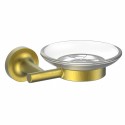 Мыльница с держателем WONZON & WOGHAN SIMPLE, Брашированное золото (WW-6522-BG) Мыльница с держателем WONZON & WOGHAN SIMPLE, Брашированное золото (WW-6522-BG)
