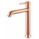 Смеситель для раковины высокий WONZON & WOGHAND TOR, Розовое золото (WW-88019073-RG)
