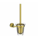 Туалетный ершик в комплекте WONZON & WOGHAND SIMPLE, Брашированное золото (WW-6529-BG)