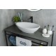 Раковина Gid Wm9021 51193 накладная белый матовый 52x32x14