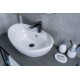 Раковина Gid N9018 51107 накладная белая 59x39x21
