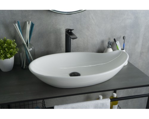 Раковина Gid N9052 51116 накладная белая 65x38x14