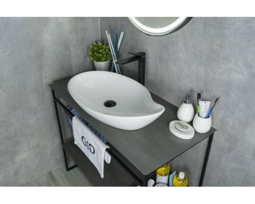 Раковина Gid N9052 51116 накладная белая 65x38x14