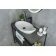 Раковина Gid N9052 51116 накладная белая 65x38x14
