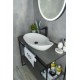 Раковина Gid N9052 51116 накладная белая 65x38x14