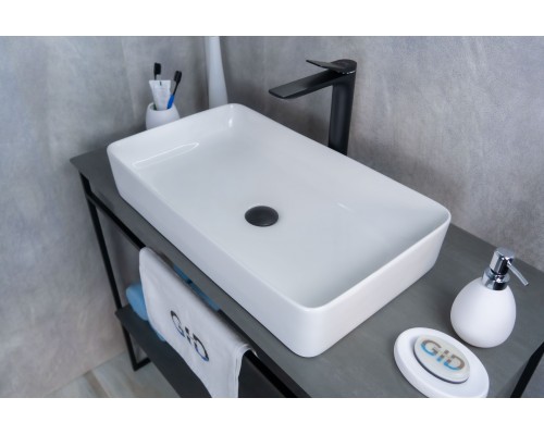 Раковина Gid N9396 51140 накладная белая 60x34x11