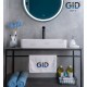 Раковина Gid N9396 51140 накладная белая 60x34x11