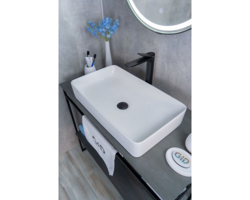 Раковина Gid N9396 51140 накладная белая 60x34x11