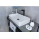 Раковина Gid N9396 51140 накладная белая 60x34x11