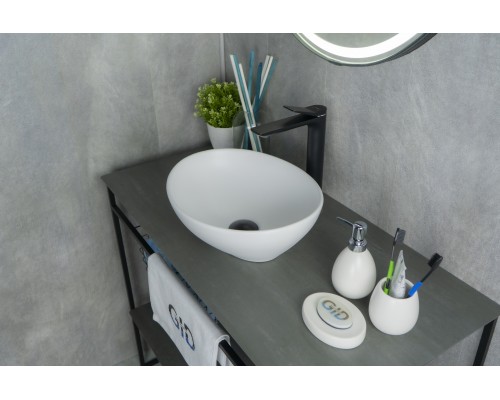 Раковина Gid N900 51164 накладная белый матовый 41x34x15