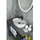 Раковина Gid N9045 51166 накладная белая 50x38x12