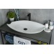Раковина Gid N9178 51171 накладная белая 74x38x13