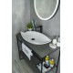 Раковина Gid N9178 51171 накладная белая 74x38x13