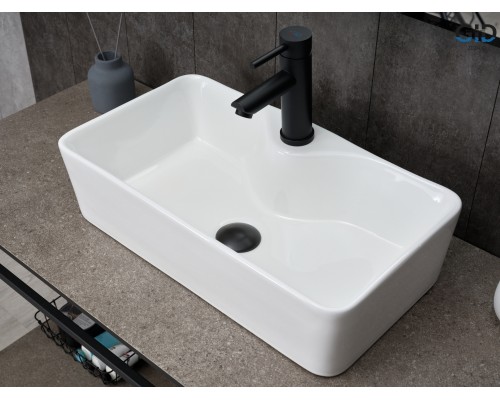 Раковина Gid N9092 51202 накладная белая 55x31x14