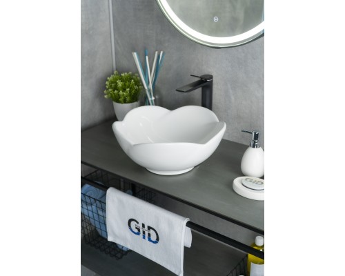 Раковина Gid N9078 51162 накладная белая 38.5x38.5x17