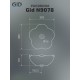 Раковина Gid N9078 51162 накладная белая 38.5x38.5x17