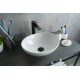 Раковина Gid N9138 51178 накладная белая 41x34x15